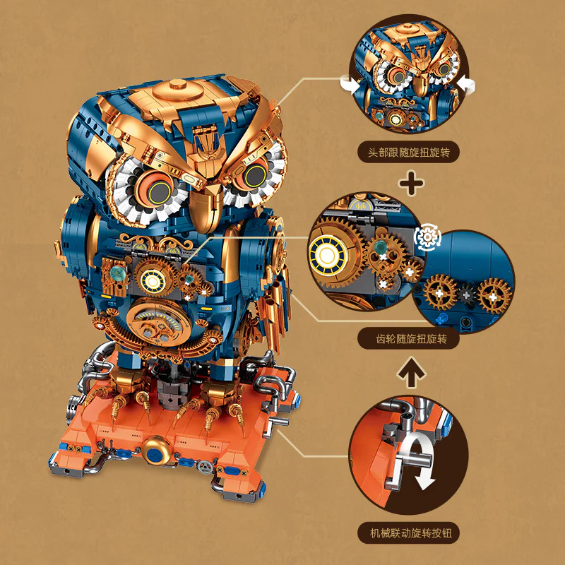 Steam punk owl 杰星 JIESTAR JJ9171 image 4