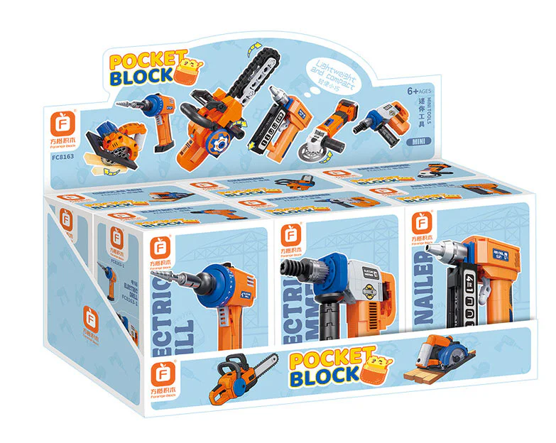 Mini-tool 6. Drilling, hammers, nail guns, round saws, chainsaws, horn grinders 方橙积木 Forange FC8163