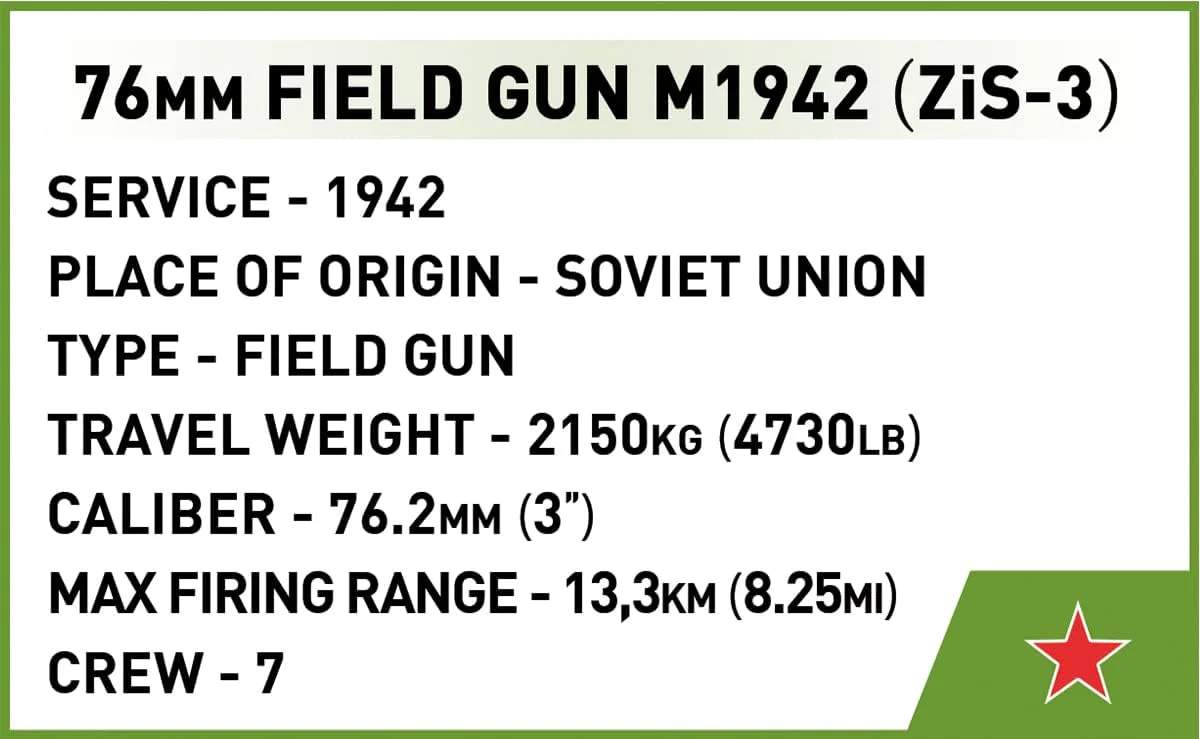 ZiS-3 Soviet Gun COBI 2293 image 4