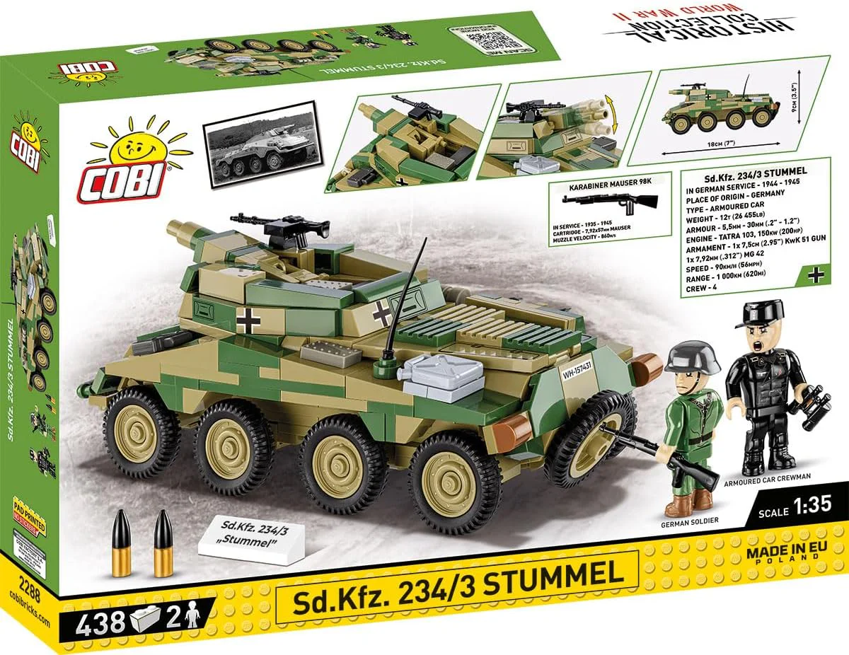 Sd.Kfz 234/3 STUMMEL Vehicle COBI 2288 image 2