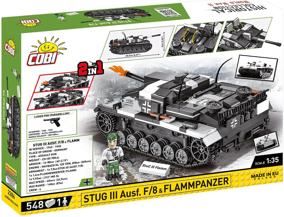 STUG III Ausf. F/8 & Flammpanzer (2-in-1) COBI 2286 image 2