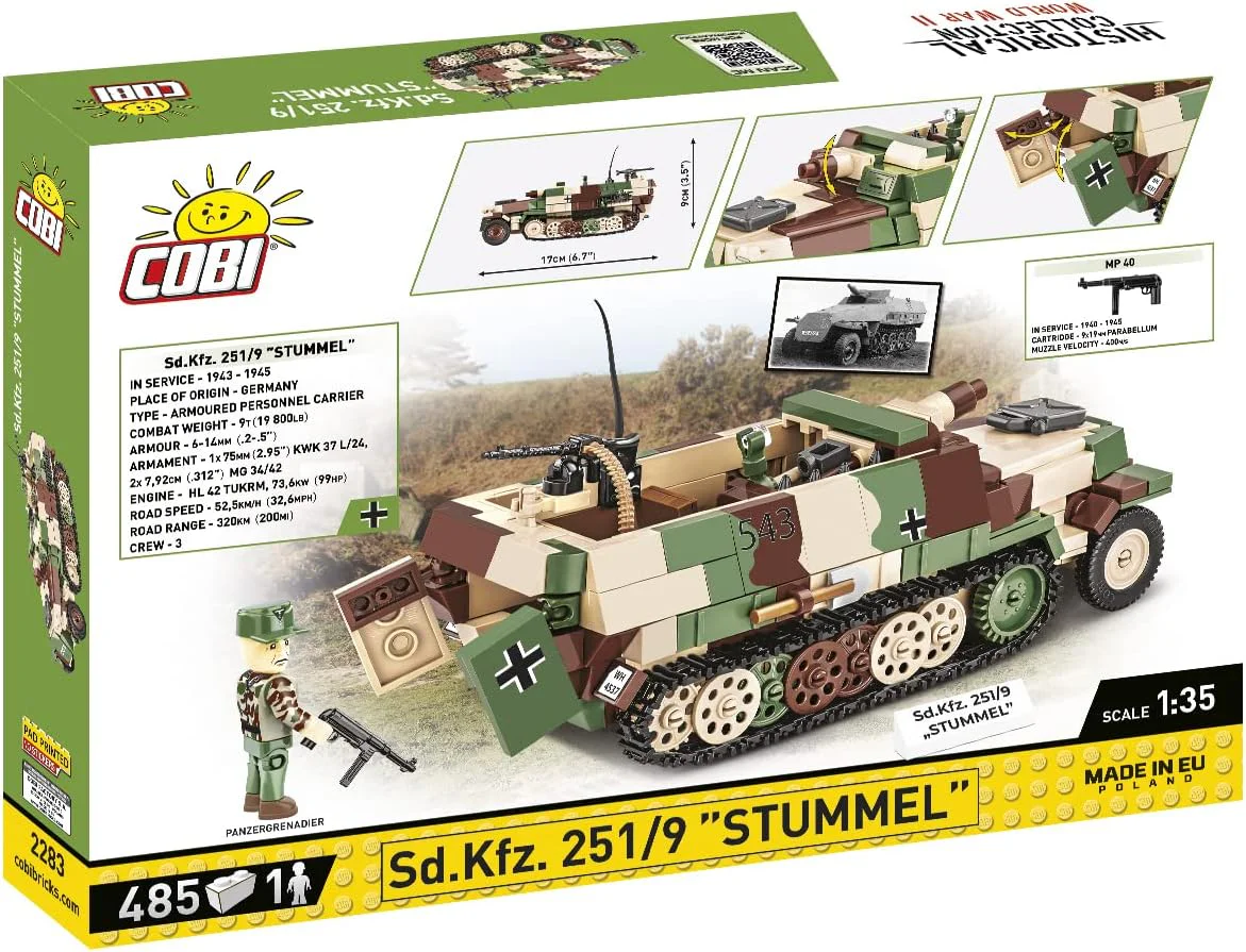Sd.KFZ. 251/9 STUMMEL Vehicle COBI 2283 image 2