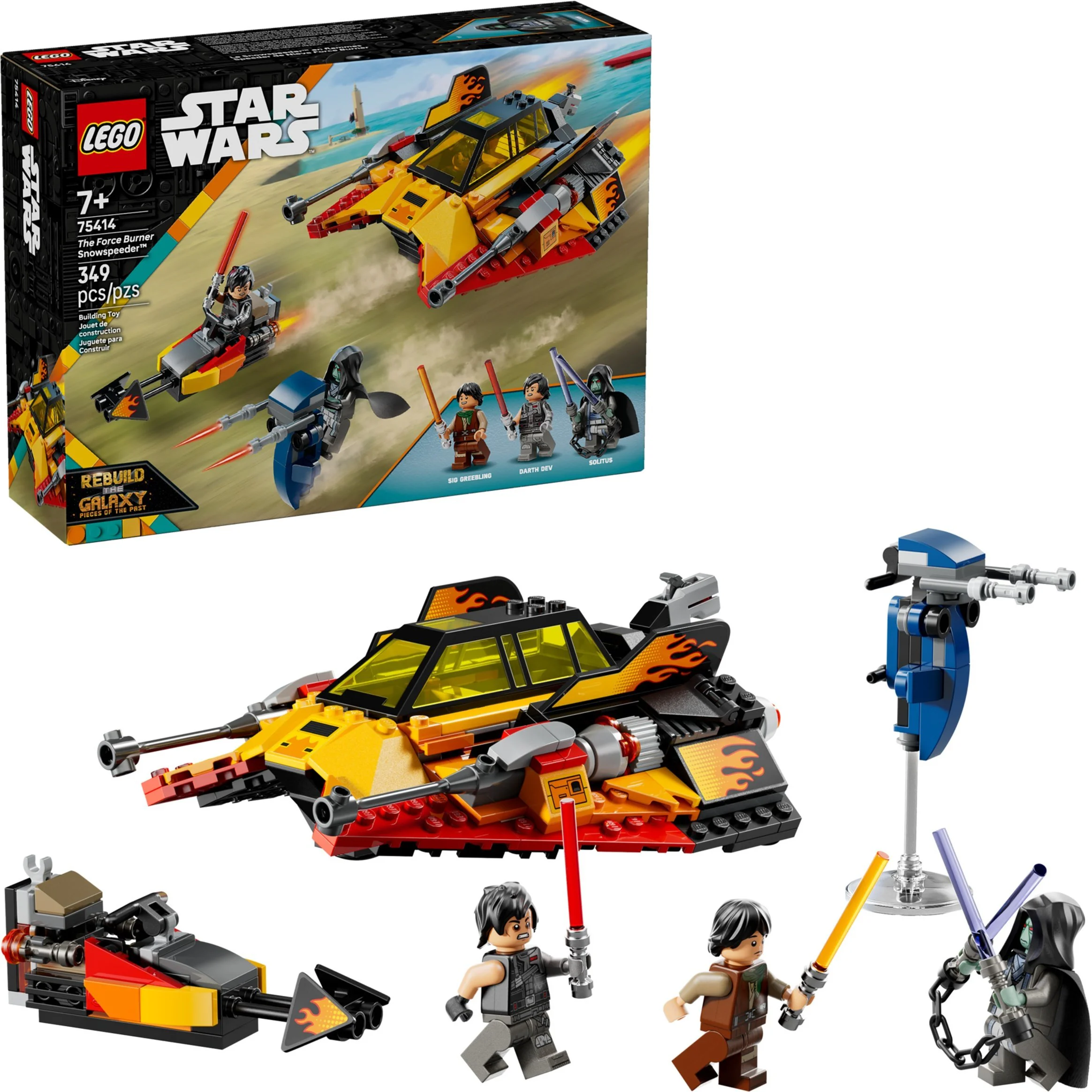 The heat of the Force, the snow planes 乐高 LEGO 75414 image 1