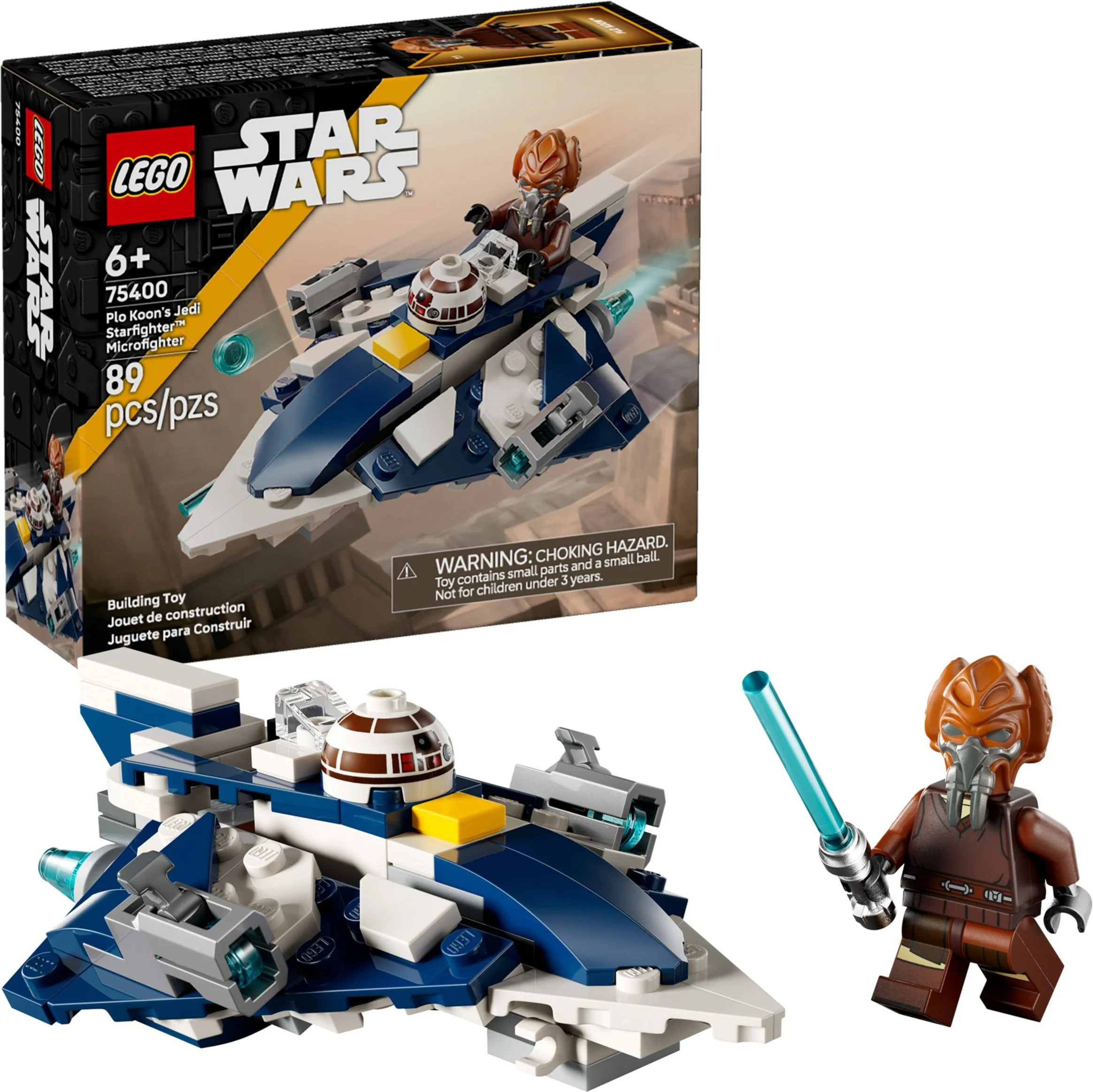 Plo Koon's Jedi Starfighter Microfighter LEGO 75400 image 1
