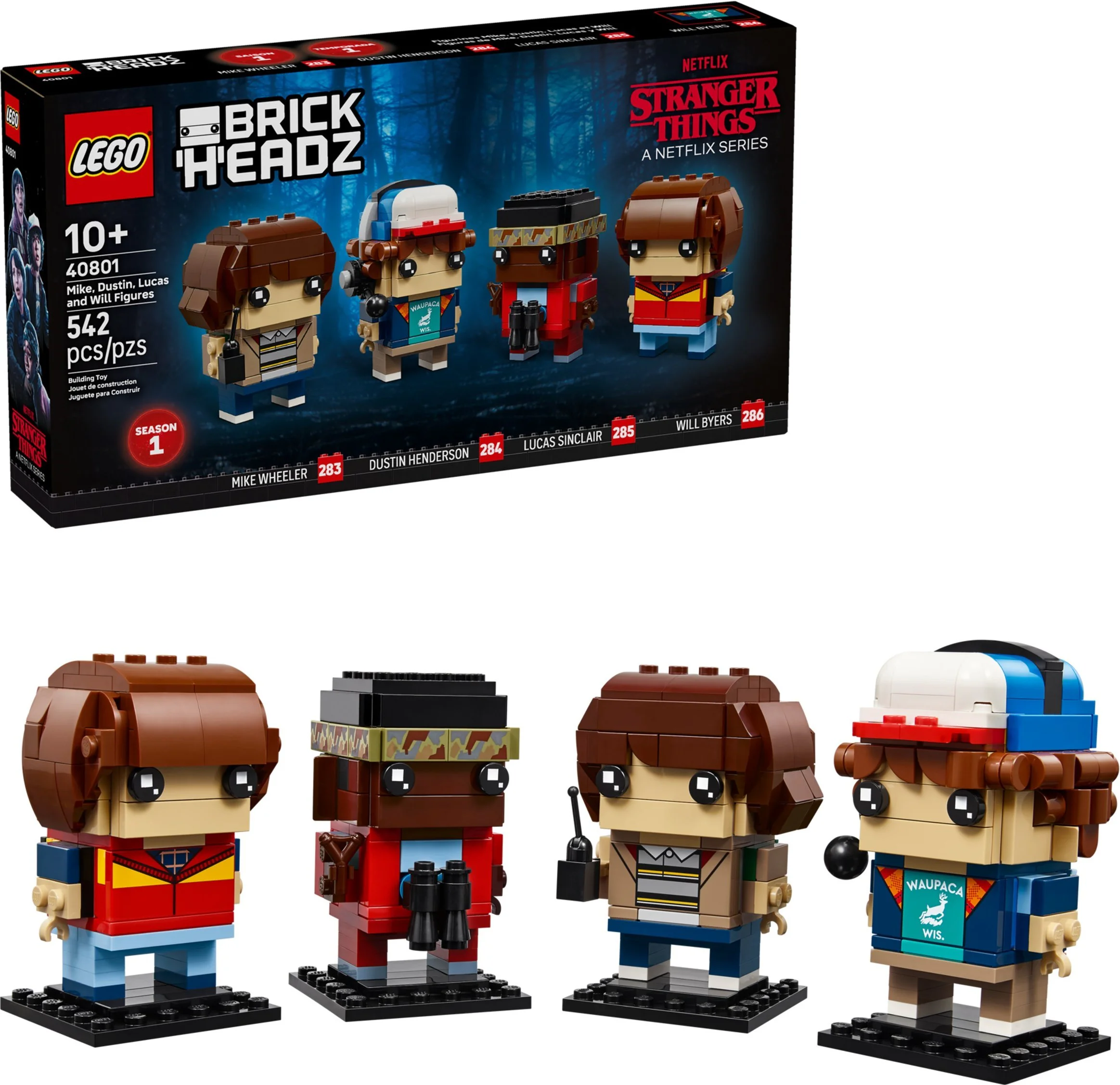 Strange words: Mike, Dustin, Lucas and Will LEGO 40801 image 1