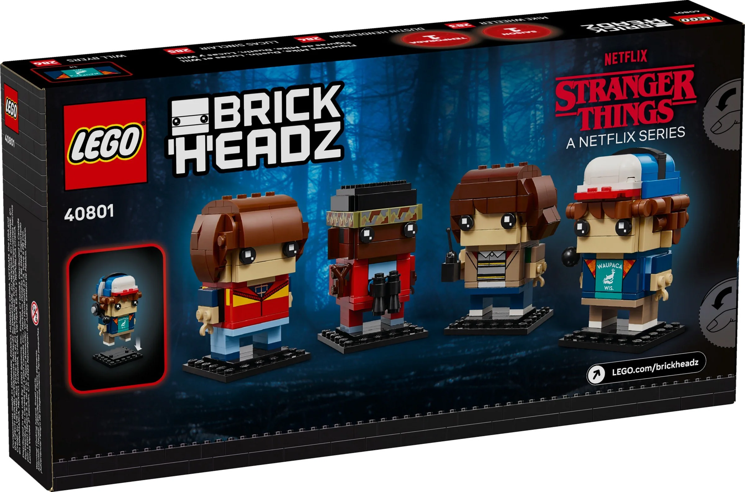 Strange words: Mike, Dustin, Lucas and Will LEGO 40801 image 2