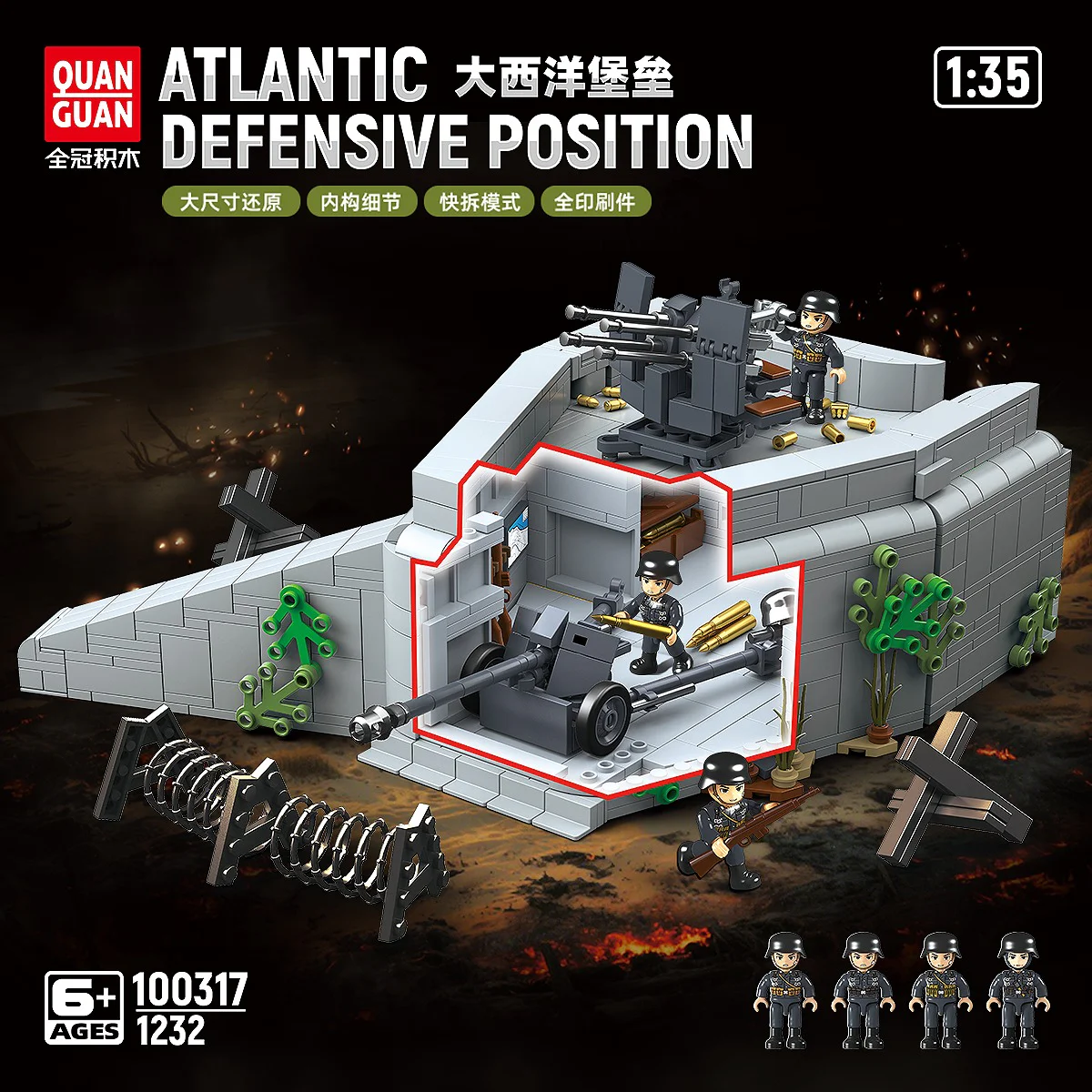 Atlantic fort 1:35 QUANGUAN 100317 image 1