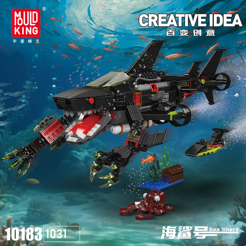 Sea Shark. Deep-sea mechanical sharks MOULDKING 10183 image 1