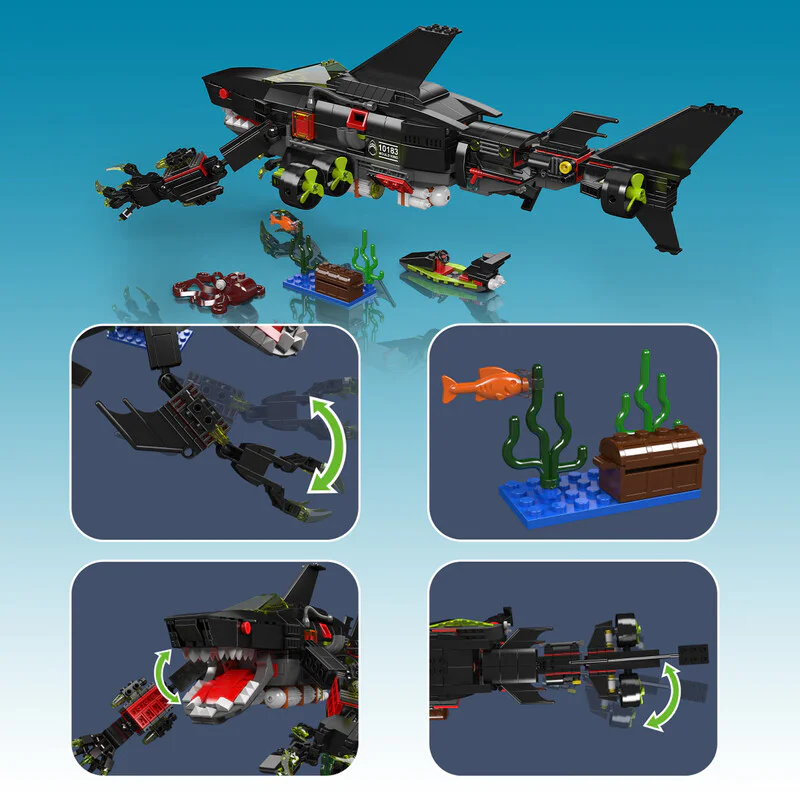 Sea Shark. Deep-sea mechanical sharks MOULDKING 10183 image 3