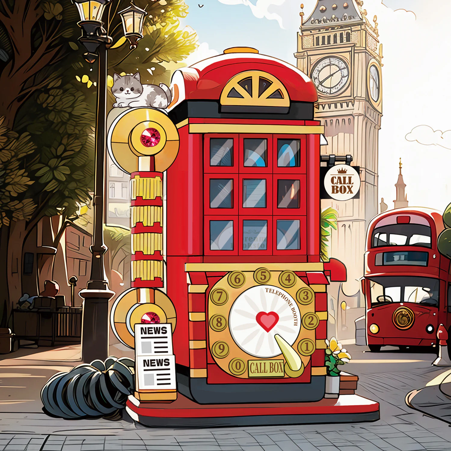 Retrophone booth ZHEGAO 662050 image 1