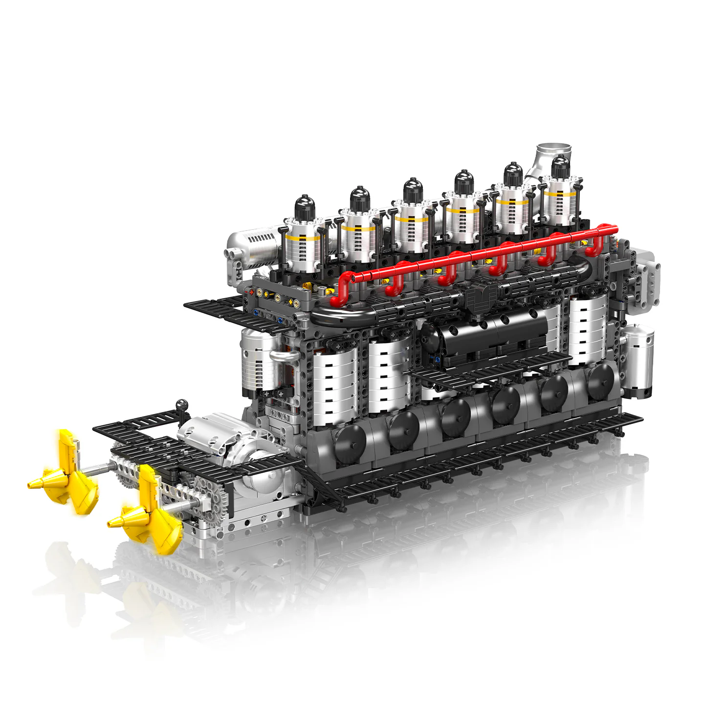 Inline 6-Cylinder Aircraft Carrier Engine MOULDKING 10209