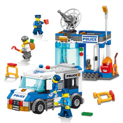 Police: Thrilling police vs. gangster battle, anti-aircraft radar system with 2 models.