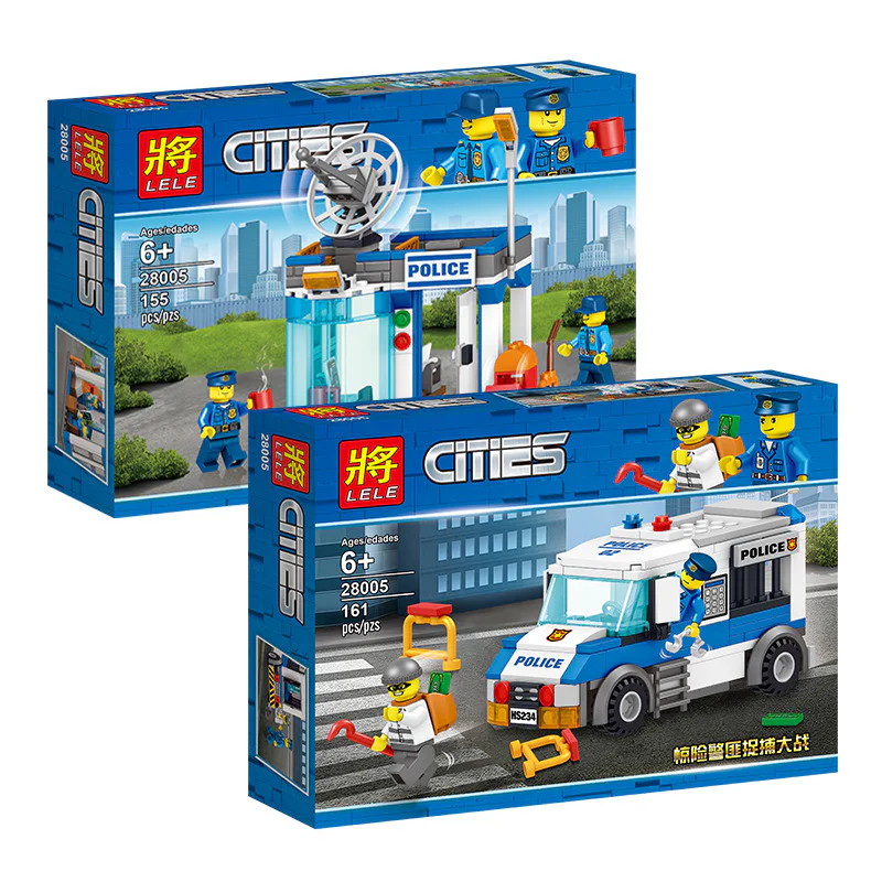 Police: Thrilling police vs. gangster battle, anti-aircraft radar system with 2 models. 28005-1 image 1