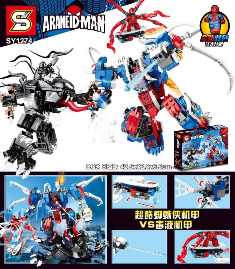 SUPERCOOL SPIDER-MAN'S VS VENOM ARMOUR SY1274