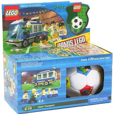 Football: Blue Team Bus 乐高 LEGO 3411 image 1