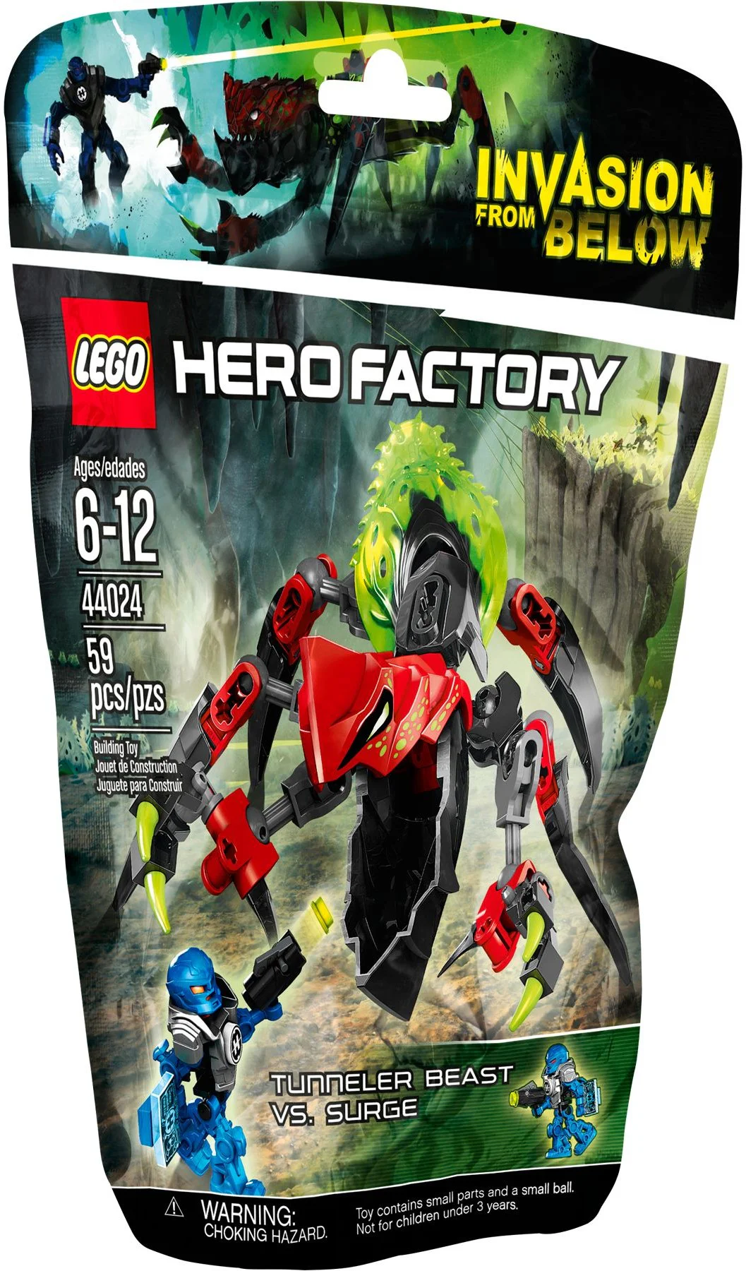 Hero Factory: Tunnel Tunneler Beast 10404 image 2