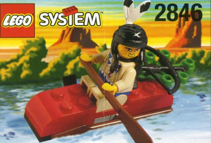 West: Indian canoes 乐高 LEGO 2846