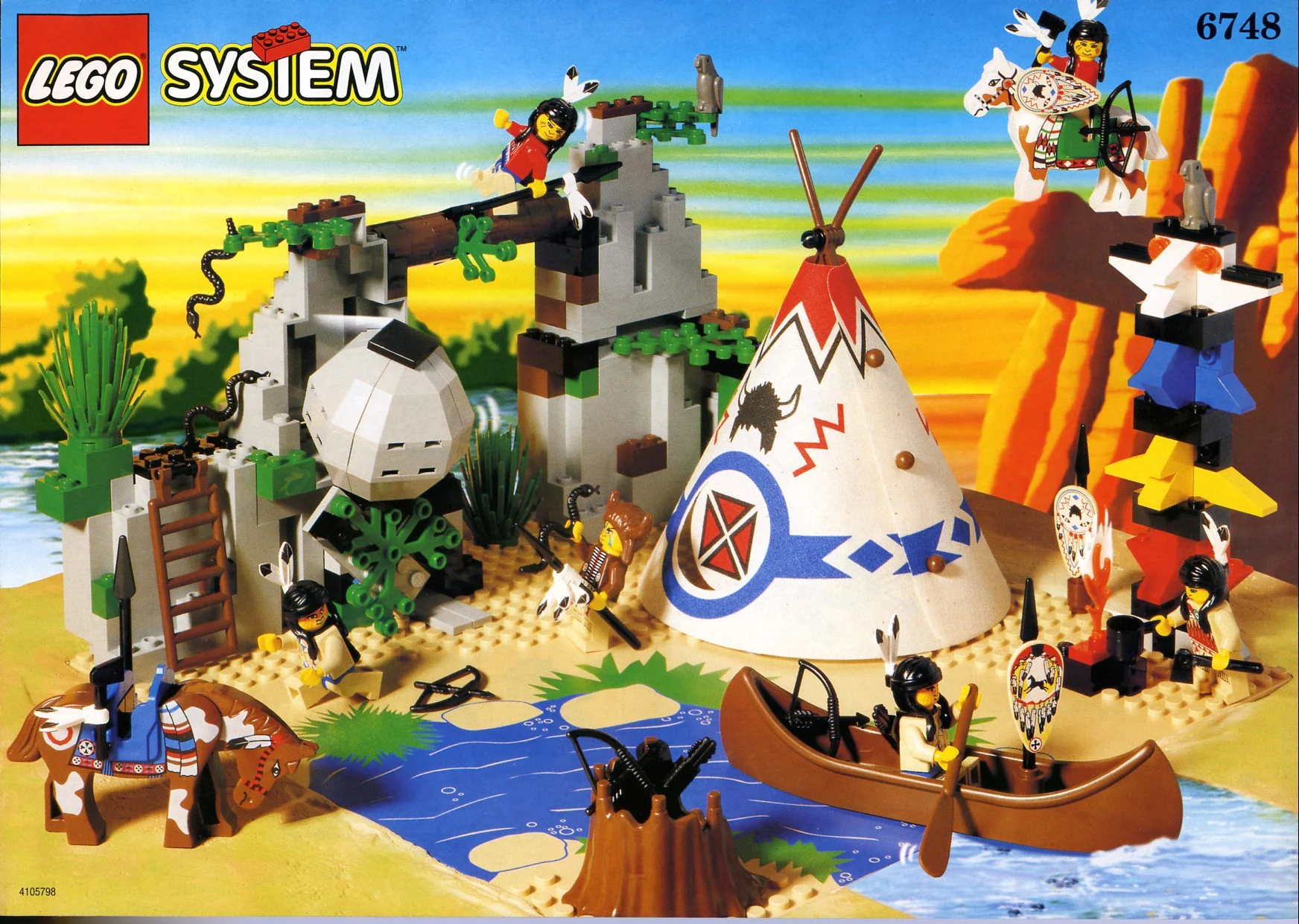 West: Rock cliff canyon 乐高 LEGO 6748