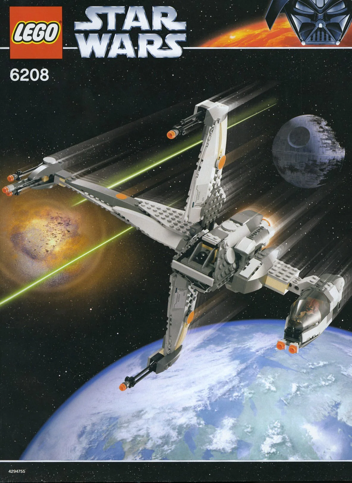 B-WING FIGHTER AIRCRAFT 乐高 LEGO 6208 image 1