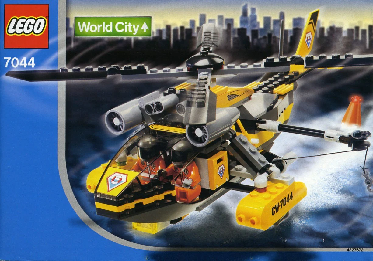 Police and rescue: rescue helicopters 乐高 LEGO 7044 image 1
