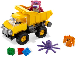 Toys total mobilization: a roller coaster carrying a bear