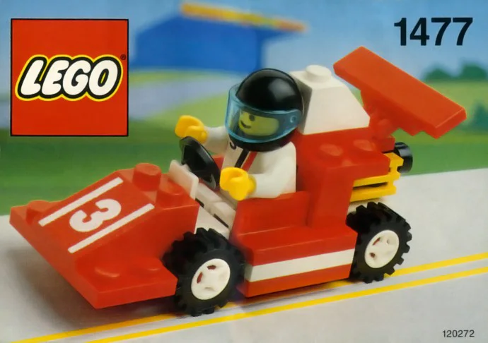 Racing: Red Car No. 3, Red Demon Racing 乐高 LEGO 1477 image 1