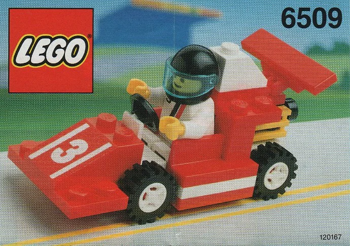 Racing: Red Car No. 3, Red Demon Racing 乐高 LEGO 1477 image 2