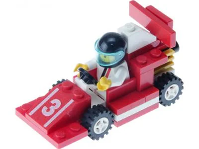 Racing: Red Car No. 3, Red Demon Racing 乐高 LEGO 1477 image 3