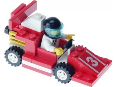 Racing: Red Car No. 3, Red Demon Racing 乐高 LEGO 1477 image 6