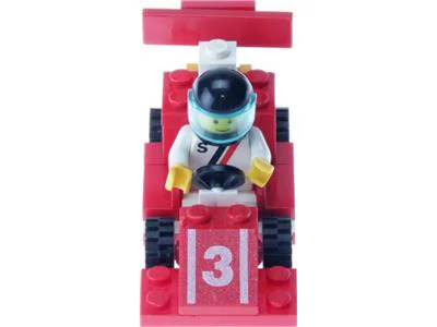Racing: Red Car No. 3, Red Demon Racing 乐高 LEGO 1477 image 7