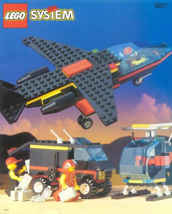 Flight: midnight transport aircraft 乐高 LEGO 1687 image 1