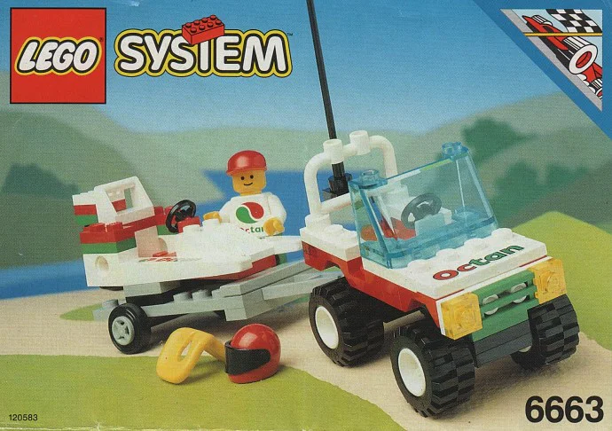 Vessel: Speedboat Connection Car 乐高 LEGO 6663 image 2
