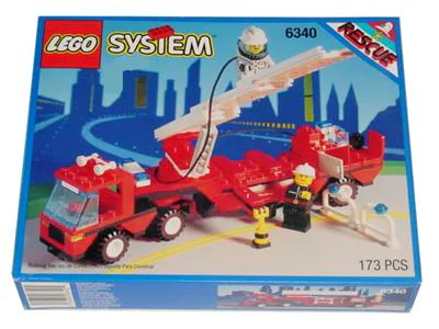 Fire: ladder rescue train 乐高 LEGO 6340 image 2