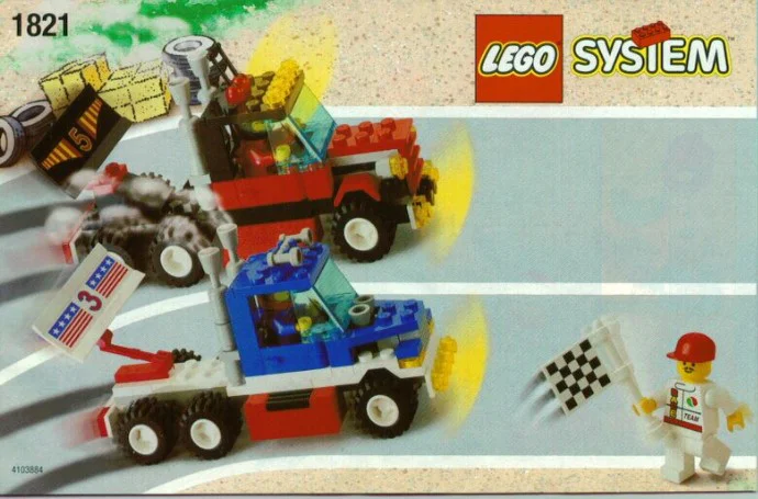 Rally car: Rally racing 乐高 LEGO 1821 image 1