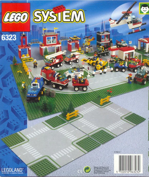 Crossroads pavement: ten-section road 乐高 LEGO 6323