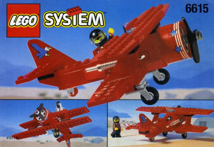 Flying: Red Eagle Double Wings Aircraft 启蒙 QMAN/ENLIGHTEN/Keeppley 0495 image 1
