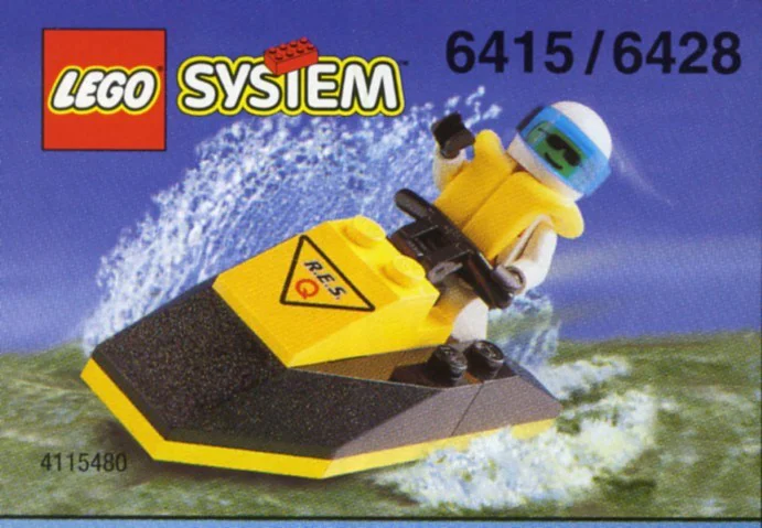 Water Jet Motorcycle, Land Speeder Motorbike 乐高 LEGO 6428 image 1