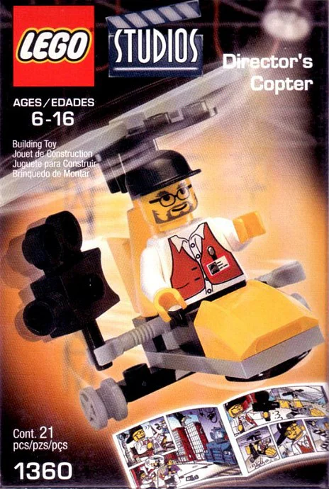 Film Set: Director's Helicopter Lift 乐高 LEGO 1421 image 2