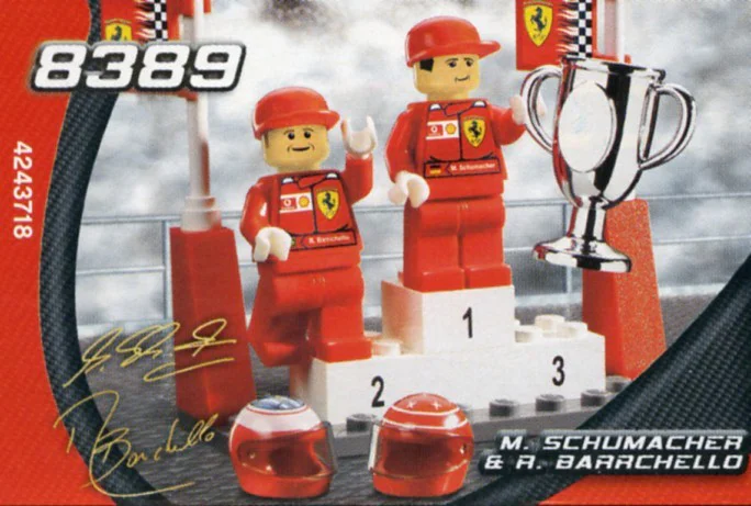 Ferrari: Schumacher and Barichero 乐高 LEGO 8389 image 1