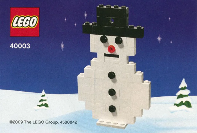 Christmas: Snowman 乐高 LEGO 40003