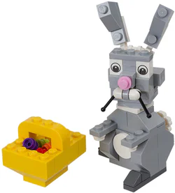 Easter rabbits and baskets