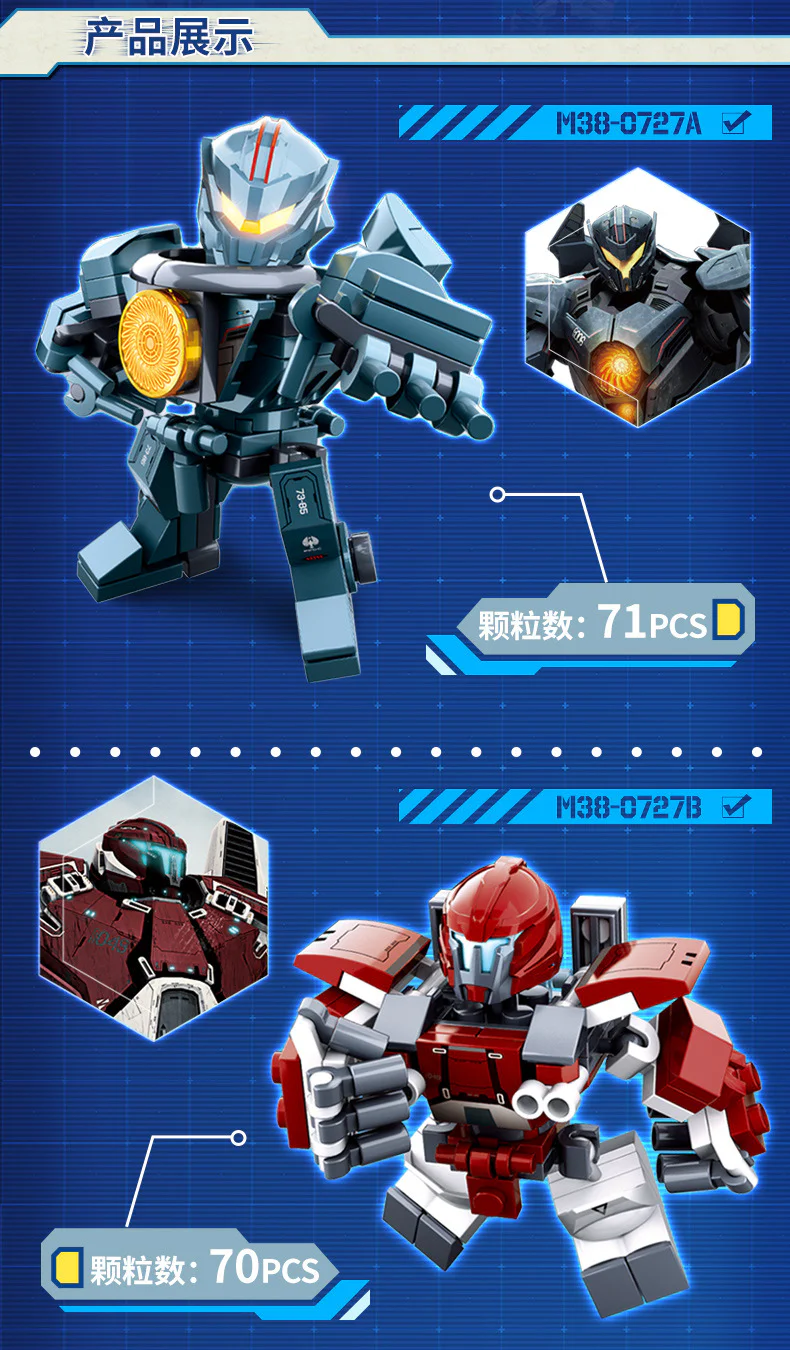 Pacific Rim: Jaeger-Kaiju 6 Variants 小鲁班 Sluban M38-B0727B image 32