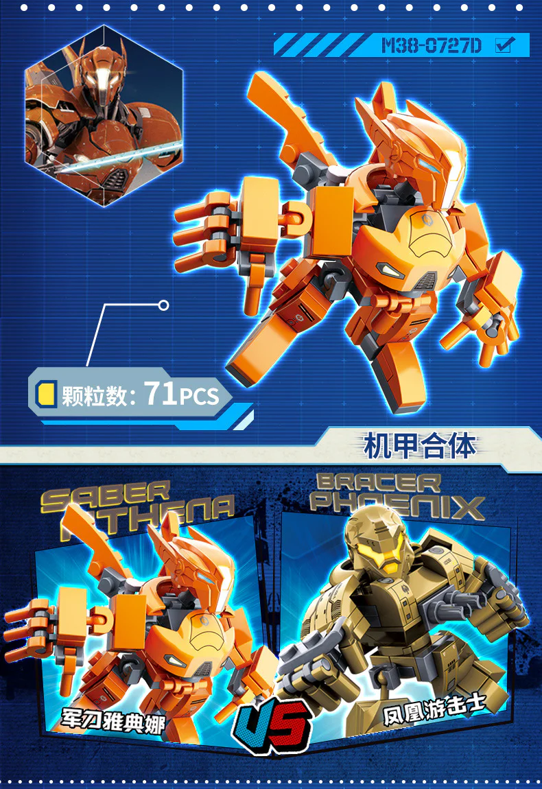 Pacific Rim: Jaeger-Kaiju 6 Variants 小鲁班 Sluban M38-B0727B image 56