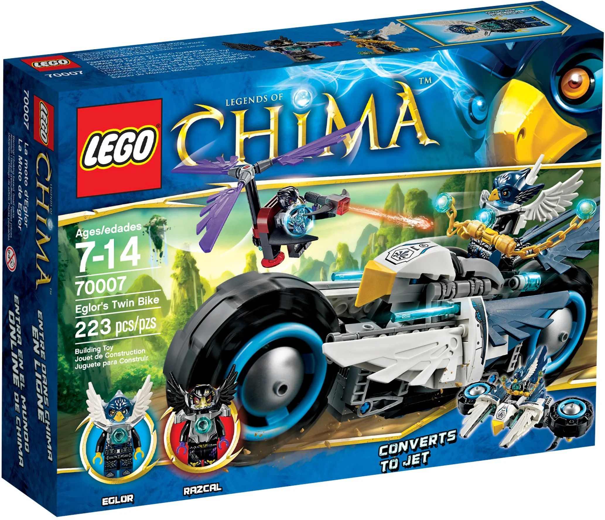 Aerobics legend: Eagle Handsome's double-class chariot 乐高 LEGO 70007 image 2