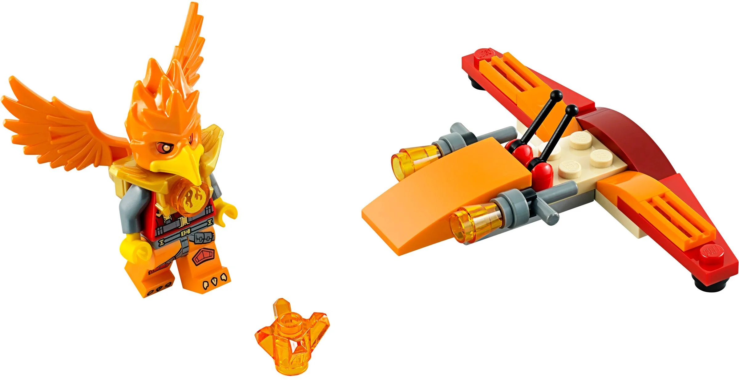 Ice Fire versus Fire: The Aerodynamic Legend: Phoenix Flyer of Phoenix 乐高 LEGO 30264