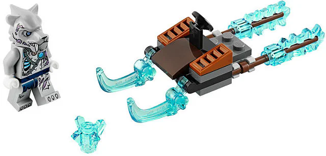 Ice fire against fire: the legend of gas: the sleigh of a ghost wolf 乐高 LEGO 30266
