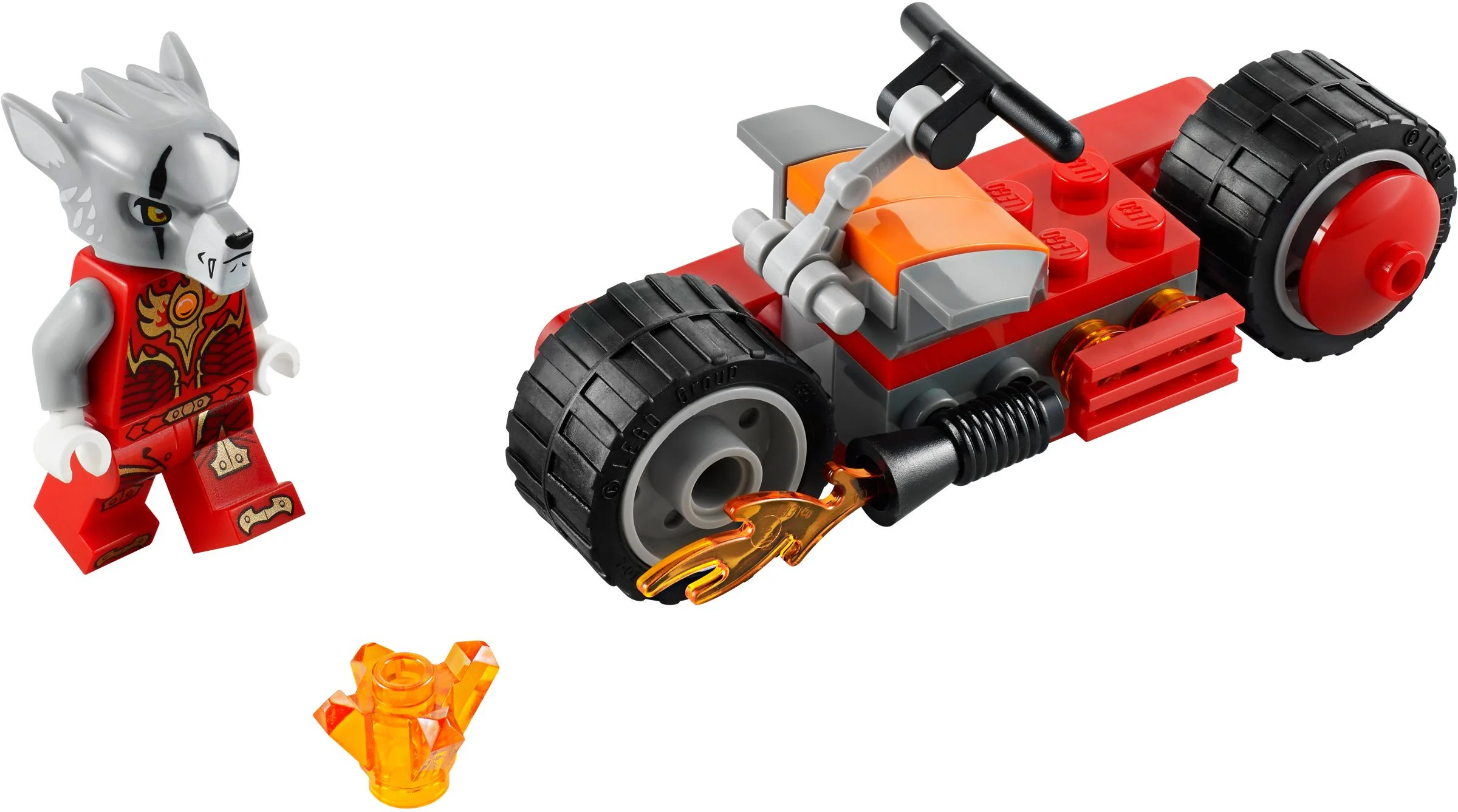 Ice Fire versus Flaming Fire: The Legend of Aerodynamics: The Wolves Fire Vehicle 乐高 LEGO 30265