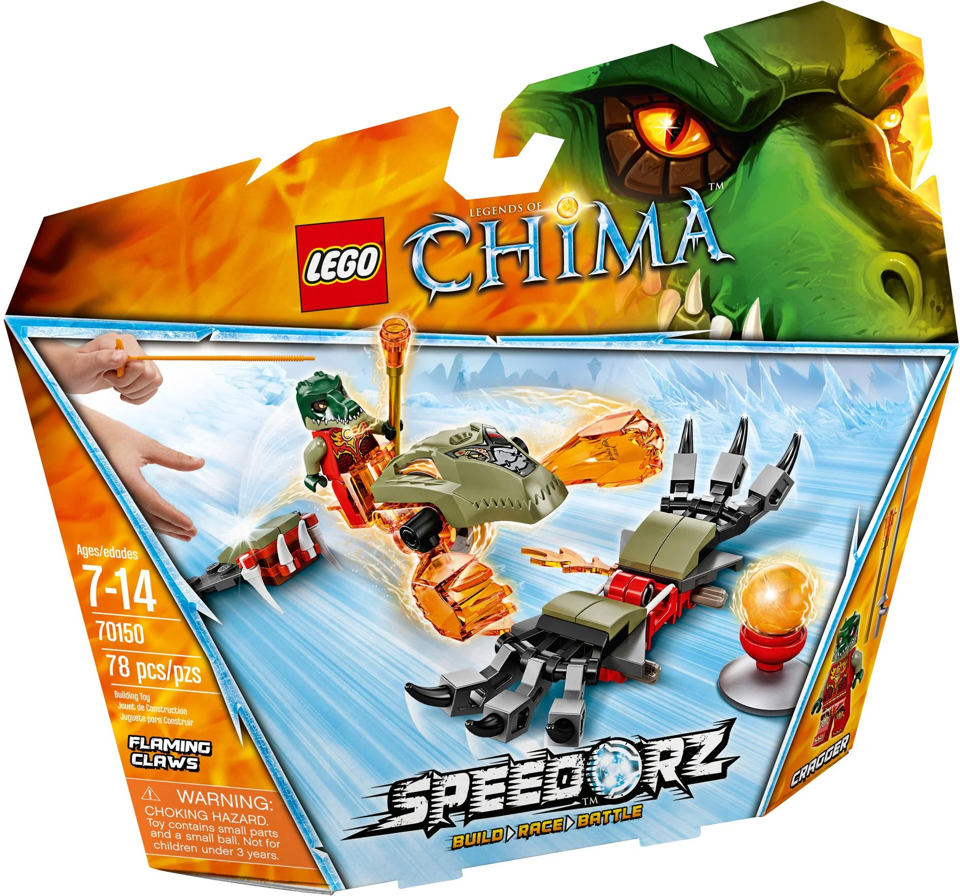 Speedorz: The Aerodynamic Legend: The Flaming Claw of the Rover 乐高 LEGO 70150 image 1