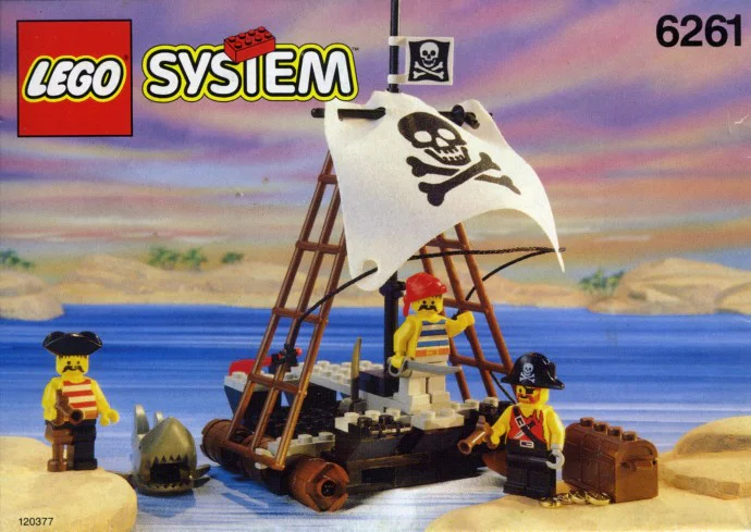 Piracy: The Invader raft 乐高 LEGO 6261 image 1