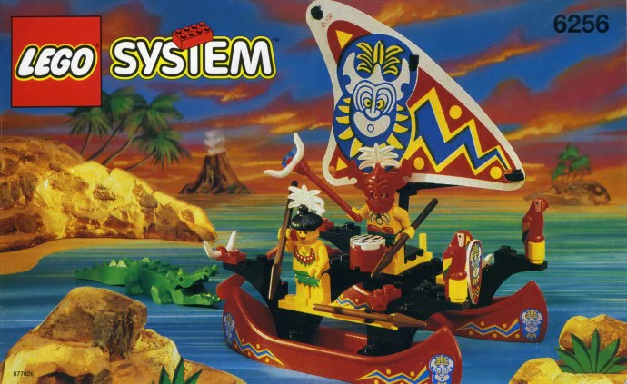 Mysterious Island: Pirate: Native Canoe 启蒙 QMAN/ENLIGHTEN/Keeppley 0156 image 1